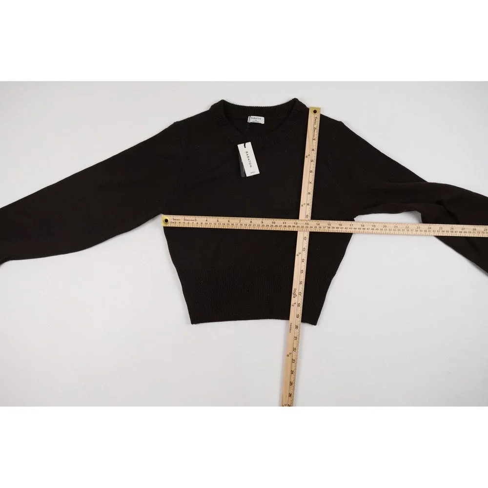 Babaton Sweater Byline Cacao Nib Brown Solid Medium NWT 128